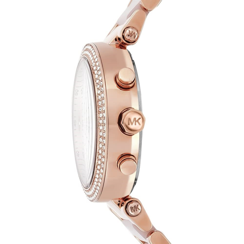 Michael Kors Women's Luxury Stainless Steel Chronograph Watch - Elegant Gold Tone with Date Display