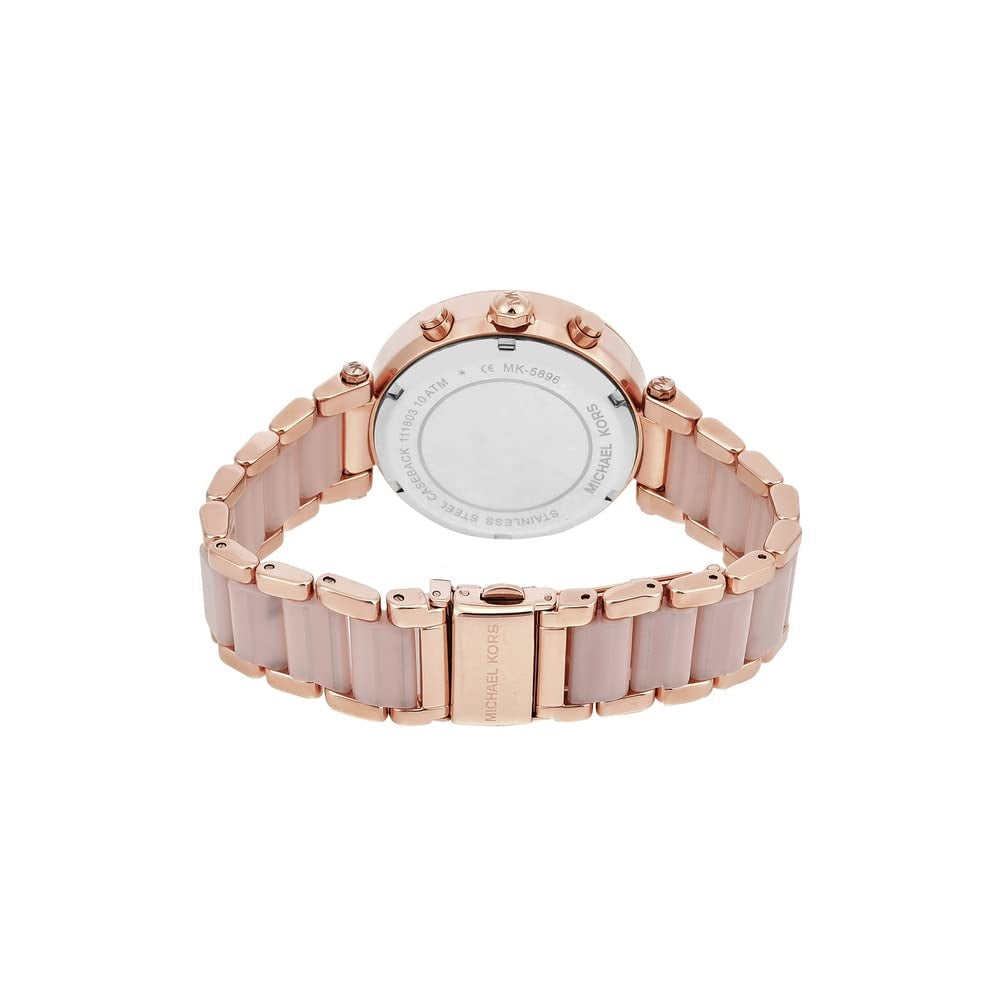 Michael Kors Women's Luxury Stainless Steel Chronograph Watch - Elegant Gold Tone with Date Display